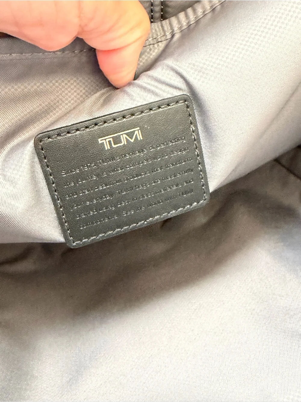 TUMI Monroe Foxwood Black BackpackCarbon Fiber Accents
